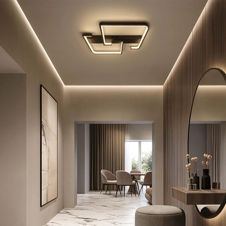 Lampa Sufitowa LED Wisząca nowoczesna żyrandol plafon 50W CCT Remote pilot LX960