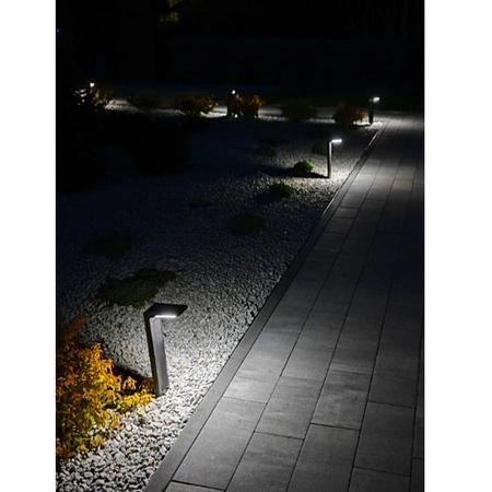 4x Lampa Solarna LED SŁUPEK OGRODOWY WBIJANY Czarny LSOL-033 LEDLUX