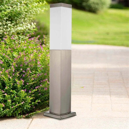 Lampa Ogrodowa Stojąca Słupek E27 LX- 810 Inox 90cm LEDLUX
