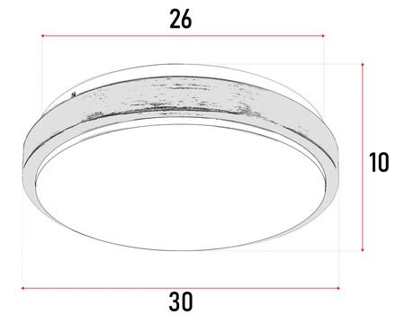 Zestaw Plafon Lampa Sufitowa LX- 923 Biała-Srebrna + 2x Żarowka LED E27 A60 10W=100W 1000lm biała ciepła 3000K LEDLUX
