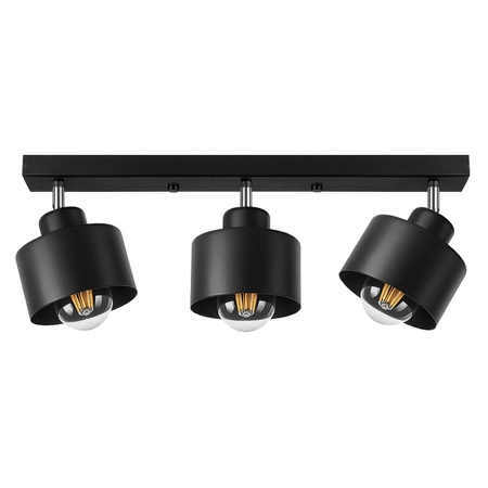 Lampa Sufitowa LX- 1031 Czarna 3x E27 LEDLUX