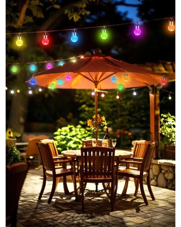 2x Lampka lampa SOLARNA Ogrodowa LED LATARENKA Szklana Kula RGB różne kolory LSOL-065 LEDLUX