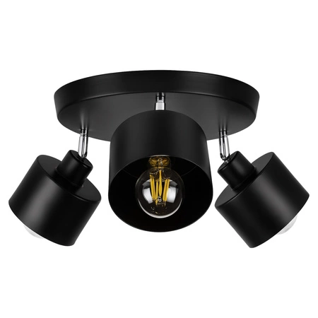 Lampa Sufitowa LX- 1040 Czarna 3x E27 LEDLUX