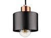 Lampa Wisząca LX- 1037 Czarna + Miedź 1x E27 LEDLUX