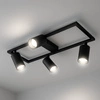 LAMPA SUFITOWA 4xGU10 czarna regulowana SPOT oprawa halogenowa natynkowa OPN-009 4x GU10 BLACK
