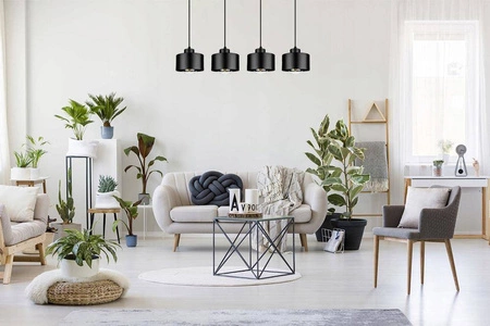 Lampa Wisząca LX- 1100 Czarna 4x E27 LEDLUX