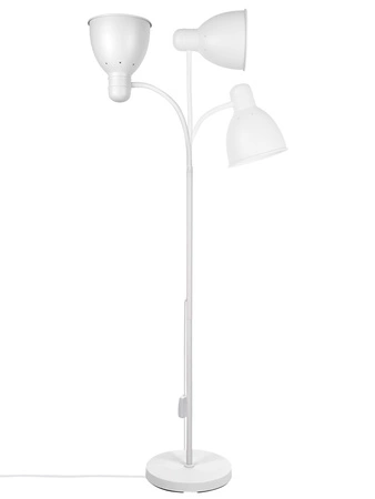 Lampa Podłogowa Biała Regulowana, Klosz E27 na Elastycznym Ramieniu LPD-002 E27 LEDLUX