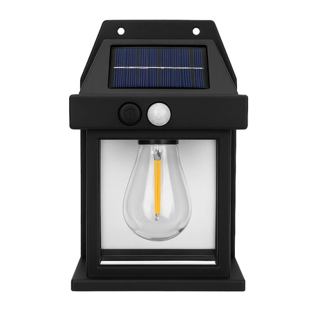 Lampka solarna ogrodowa LED z czujnik ruchu KINKIET elewacyjny ZEWNĘTRZNA LSOL-055 LEDLUX