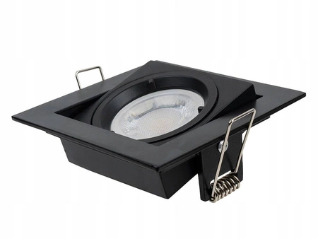 Oprawa Halogenowa Sufitowa D- 001 Czarna MR16 GU10 Kwadrat LEDLUX