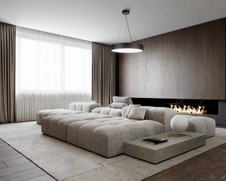 Lampa Sufitowa Wisząca LED Okrągła LX- 901 20W Czarna biała neutralna LEDLUX