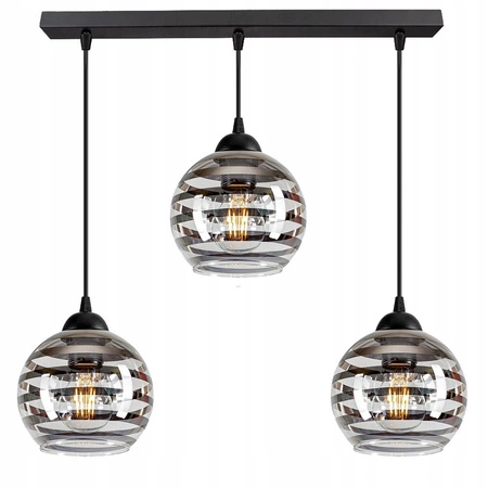 Lampa Wisząca LX- 1230 Czarna 3x E27 LEDLUX