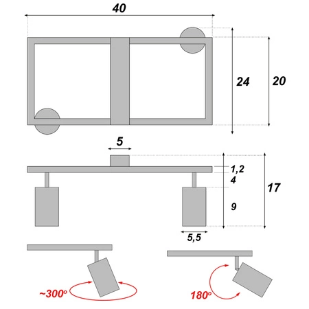 Lampa Sufitowa Plafon Ramka Kaszmir Ecru Beżowa 2x Gu10 do Pokoju Sypialni OPN-007 2x GU10 BEIGE