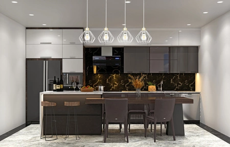 Lampa Wisząca LX- 1348 Biała + Złoto 4x E27 LEDLUX