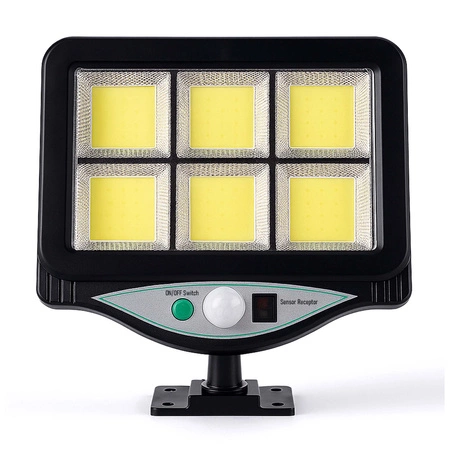 LAMPA LED Z PANELEM SOLARNYM NAŚWIETLACZ Z CZUJNIKIEM RUCHU IP44 + PILOT LSOL-036 LEDLUX