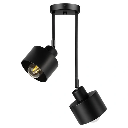 Lampa Sufitowa LX- 1032 Czarna 2x E27 LEDLUX