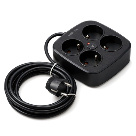 Przedłużacz Listwa Zasilająca Sieciowa Włącznik 4 Gniazda 230V 3M