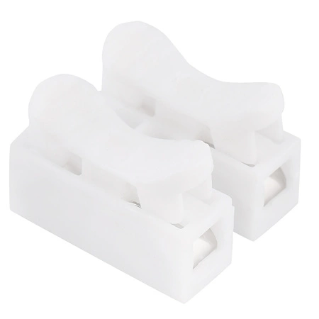 Złączka instalacyjna szybkozłączka Biała 2P Przelotowa LEDLUX