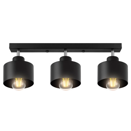 Lampa Sufitowa LX- 1031 Czarna 3x E27 LEDLUX