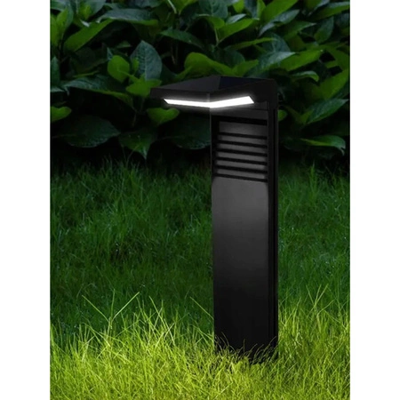 4x Lampa Solarna LED SŁUPEK OGRODOWY WBIJANY Czarny LSOL-033 LEDLUX