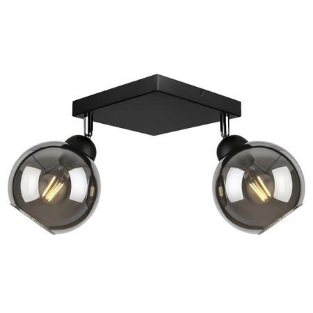 Lampa Sufitowa LX- 1197 Czarna 2x E27 LEDLUX