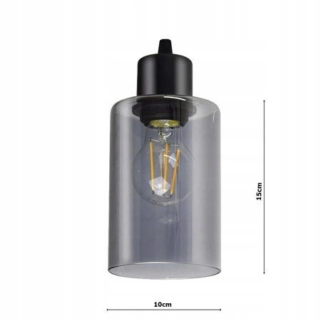 Lampa Wisząca LX- 1220 Czarna 2x E27 LEDLUX