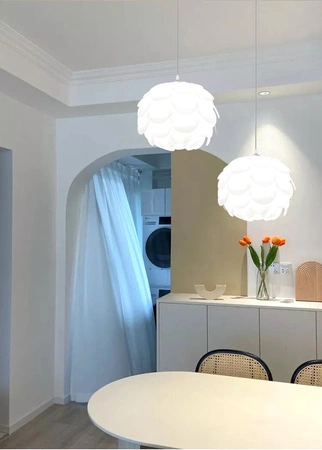 Lampa Sufitowa Wisząca LED LX- 1418 Biała 1x E27 LEDLUX