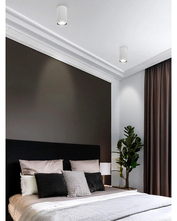 OPRAWA NATYNKOWA Sufitowa HALOGENOWA TUBA LED Biała Gu10 Walec SPOT LX-66 GU10 LEDLUX