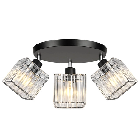 Lampa Sufitowa LX- 1193 Czarna 3x E27 LEDLUX