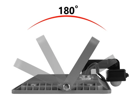 Halogen reflektor naświetlacz LED 50W z czujnik ruchu zmierzchu zewnetrzny LNA-03 PIR biała neutralna LEDLUX