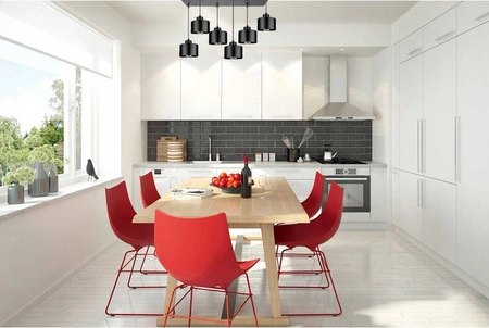 Lampa Wisząca LX- 1288 Czarna 6x E27 LEDLUX