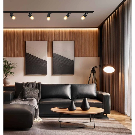 Szynoprzewód Zestaw Szyna 2m + 4x Lampa GU10 Złota Miedziana LEDLUX