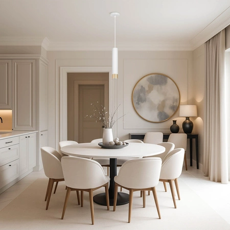 Lampa Sufitowa Wisząca LX-1412 Biała + Złoto 1x GU10 LEDLUX