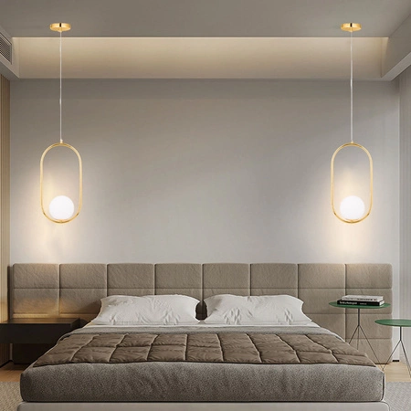 Lampa Wisząca LX-1411 Złota 1x E27 LEDLUX