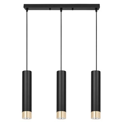 Lampa Wisząca LX-1413 Czarna + Złoto 3x GU10 LEDLUX