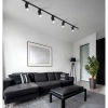Zestaw Szyna Oświetleniowa Listwa 2m Czarna + 3x Reflektor Szynowy Spot Czarny+ Pasek LEDLUX