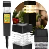 4x Lampa Solarna LED SŁUPEK OGRODOWY Czarny WBIJANY Ozdobny PREMIUM LSOL-003 LEDLUX