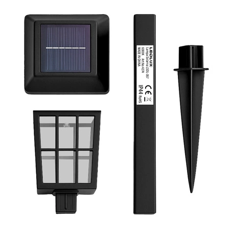 Lampa Solarna Ogrodowa LED Słupek Wbijana Czujnik Zmierzchu Do Ogrodu 6000K LSOL-057 LEDLUX