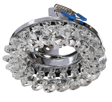 Oprawa Halogenowa Sufitowa LX- 405 Kryształ Okrągła MR16 GU10 LEDLUX