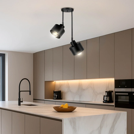 Lampa Sufitowa LX- 1032 Czarna 2x E27 LEDLUX