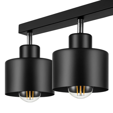 Lampa Sufitowa LX- 1195 Czarna 4x E27 LEDLUX