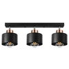 Lampa Sufitowa LX- 1031 Czarna + Miedź 3x E27 LEDLUX