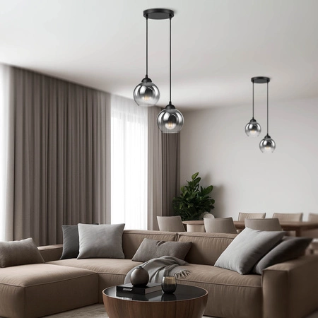 Lampa Wisząca LX- 1325 Czarna 2x E27 LEDLUX