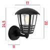 Lampa elewacyjna LED kinkiet ogrodowy LATARNIA wisząca Nowoczesna E27 LEL-0006 LEDLUX