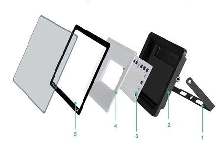 Zestaw 2x Naświetlacz Halogen LED 100W biała zimna + Statyw Stojak Podwójny LEDLUX