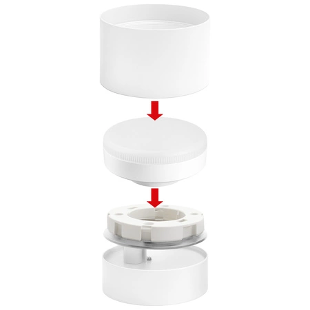 Oprawa Sufitowa Halogenowa Lampa LED GX53 Spot Ruchoma Kinkiet Reflektor OPN-016 WHITE