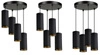 Lampa Wisząca LX- 1307 Czarna 4x E27 LEDLUX
