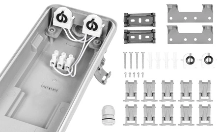 Oprawa hermetyczna lampa LED + 2x świetlówka 18W biała neutralna 2520 lmLEDLUX