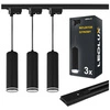 1x Szyna BLACK 1m + 3x LX- 8473 BLACK+PASEK
