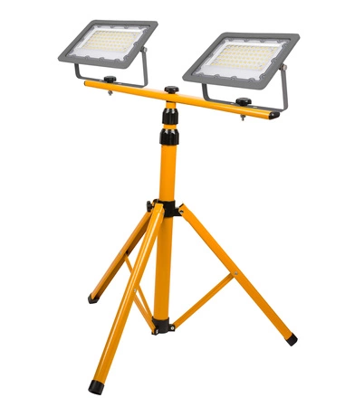 Halogen LED Statyw Budowlany Naświetlacz 2x50W / 100W 10000lm biała neutralna LEDLUX