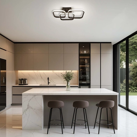 Lampa Sufitowa LED Wisząca nowoczesna żyrandol plafon 30W biała neutralna LX-957